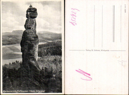 708374 Sächsische Schweiz Königstein Barbarine Pfaffenstein