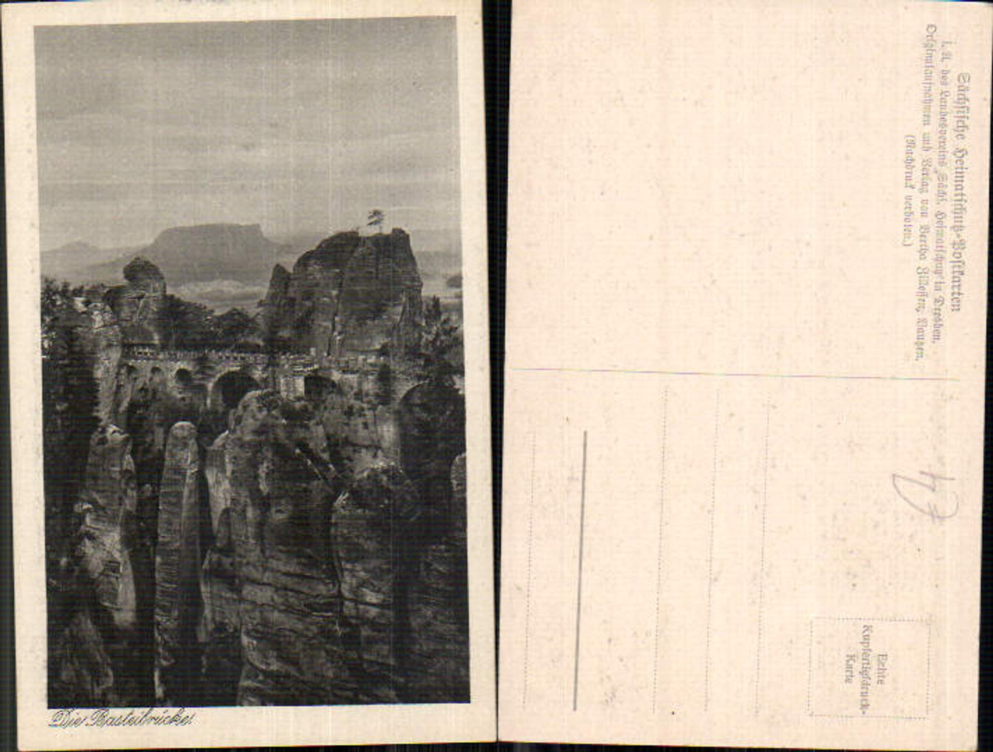 708380 Sächsische Schweiz Königstein Bastei Basteibrücke