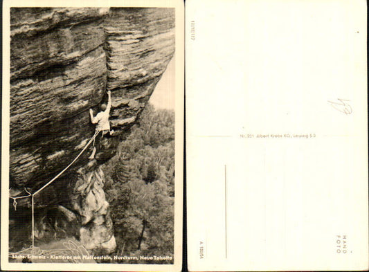 708383 Sächsische Schweiz Königstein Barbarine Pfaffenstein Kletterer