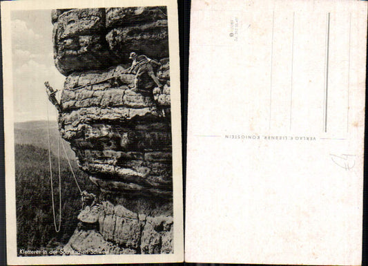 708388 Sächsische Schweiz Königstein Barbarine Pfaffenstein Kletterer
