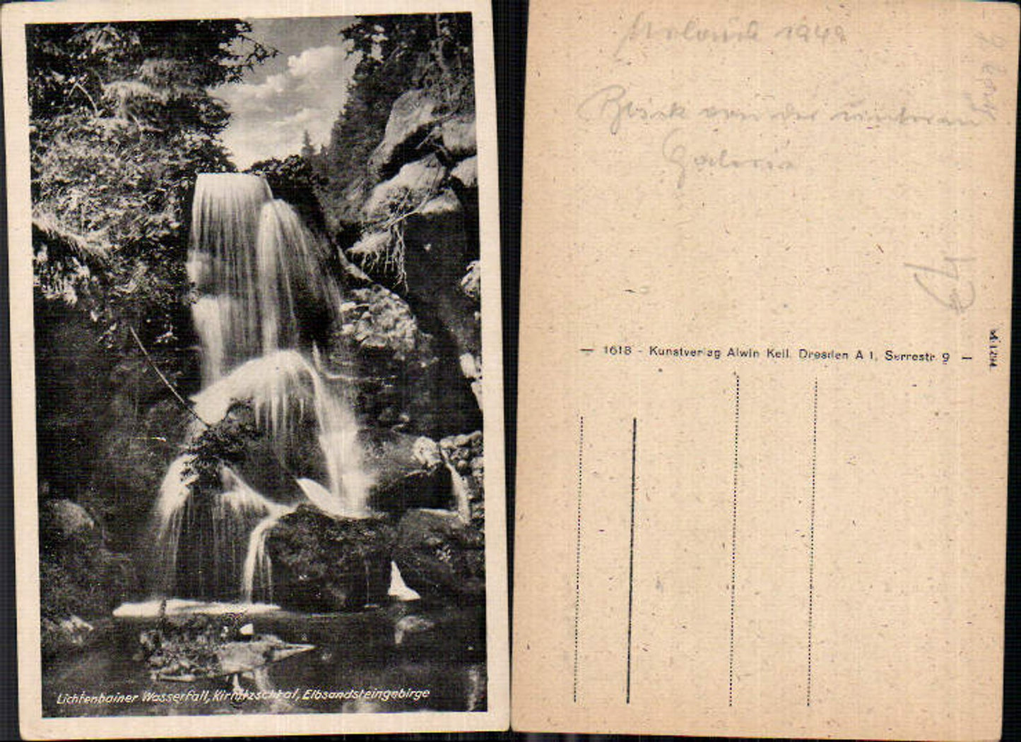 708392 Sächsische Schweiz Königstein Lichtenhainer Wasserfall