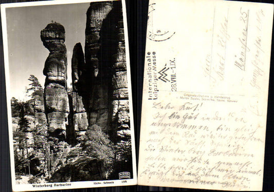 Sächsische Schweiz Königstein Barbarine Pfaffenstein Winterberg pub Seidel 188
