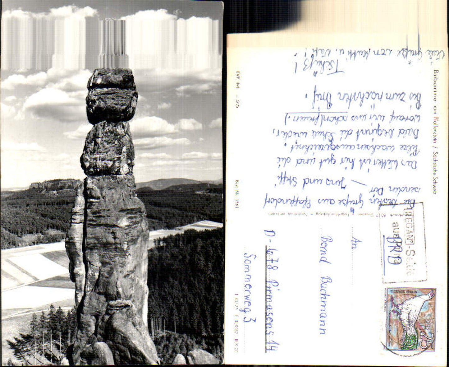 708412 Sächsische Schweiz Rathen Königstein Barbarine Pfaffenstein
