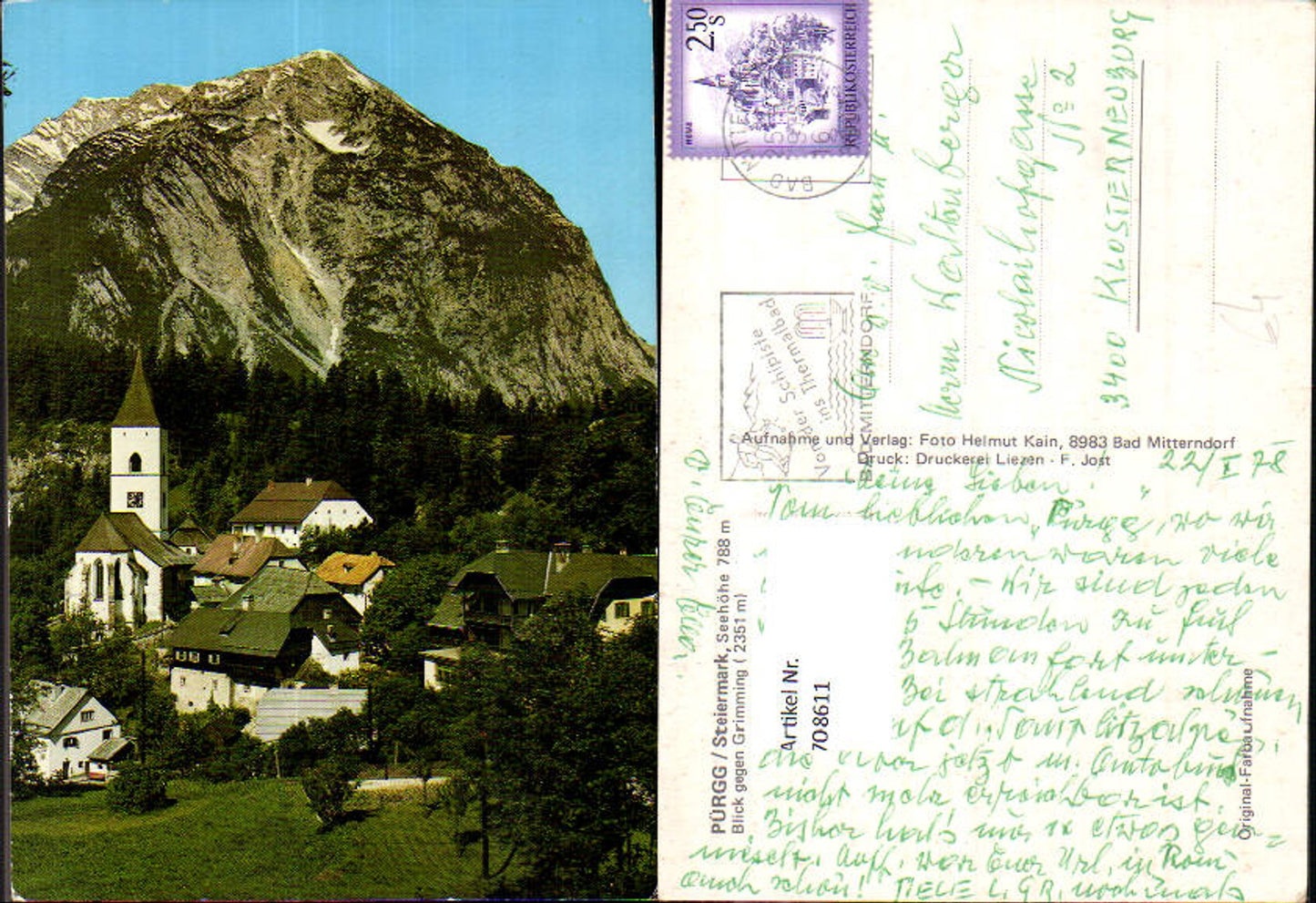 Alte Ansichtskarte – Old Postcard