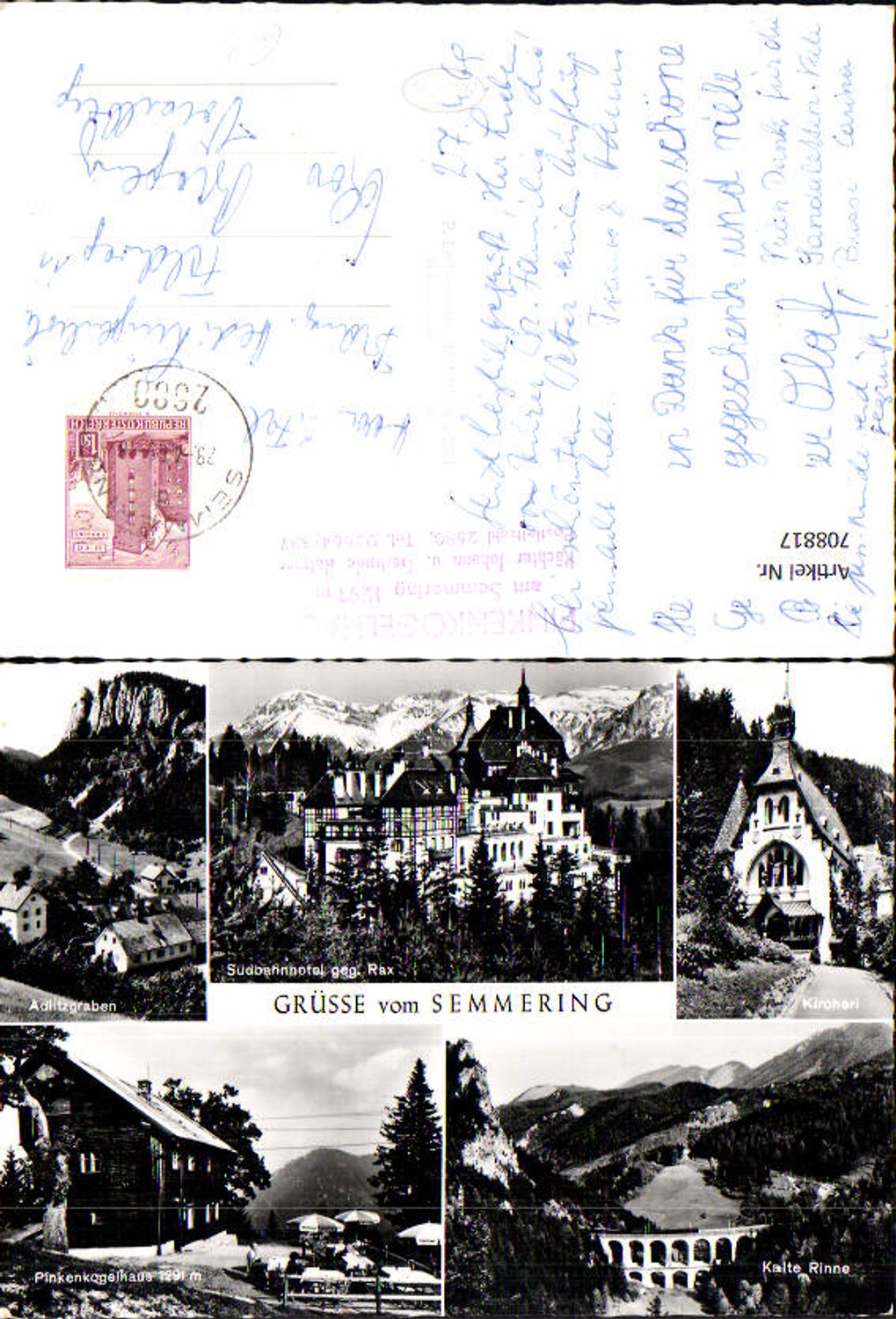 Alte Ansichtskarte – Old Postcard