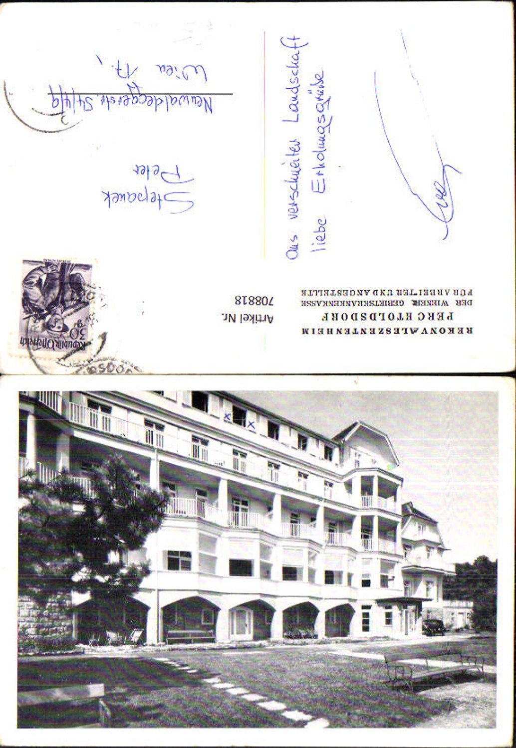 Alte Ansichtskarte – Old Postcard