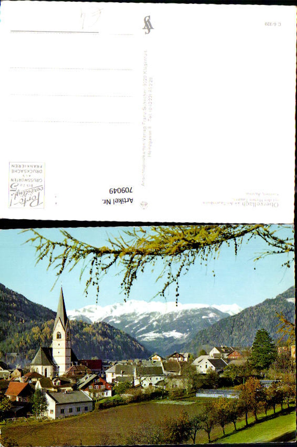 709049 Obervellach on the Tauern Railway with the Hohe Tauern