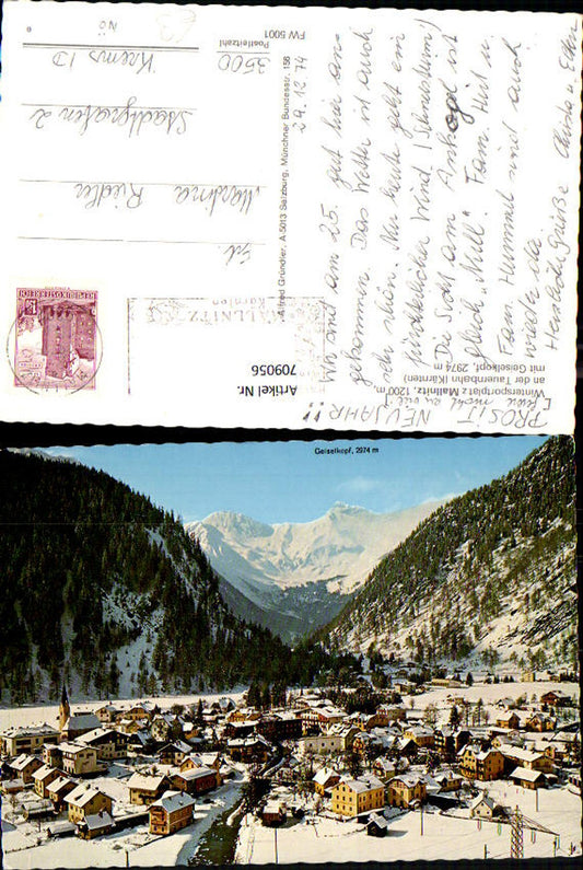 709056 Mallnitz Winter view with Geiselkopf