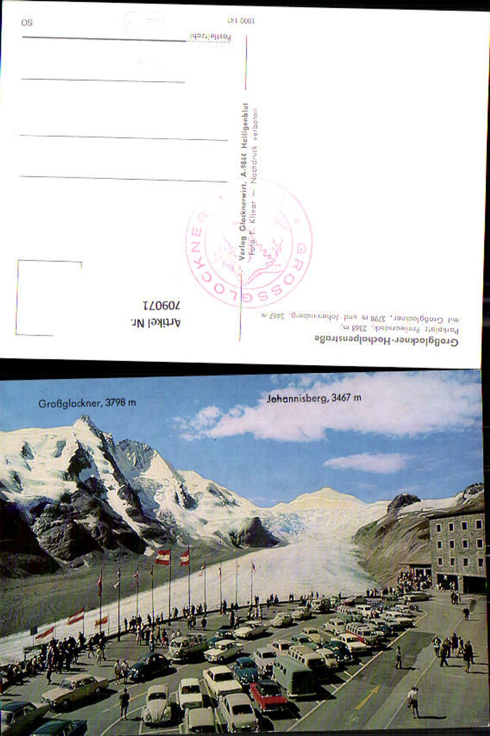 709071 Großglockner Hochalpenstraße Parkplatz Freiwandeck Heiligenblut VW Bully Käfer
