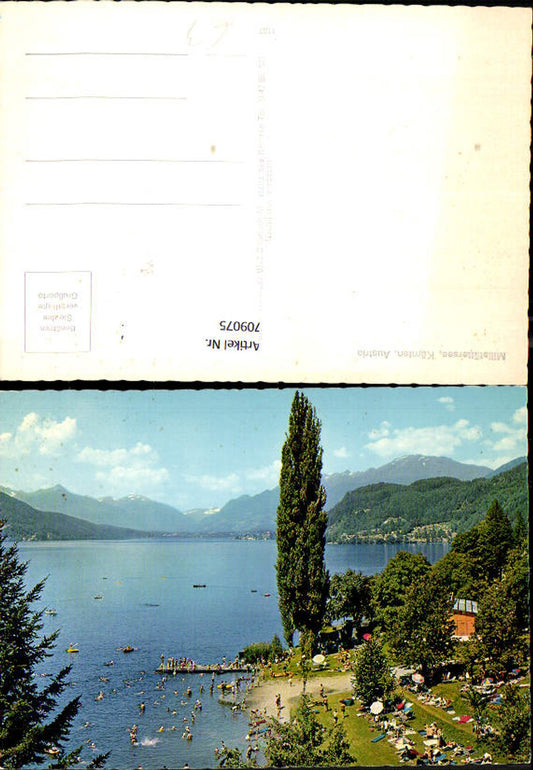 709075 Millstättersee Ansicht Seebad Strandleben Millstatt Döbriach