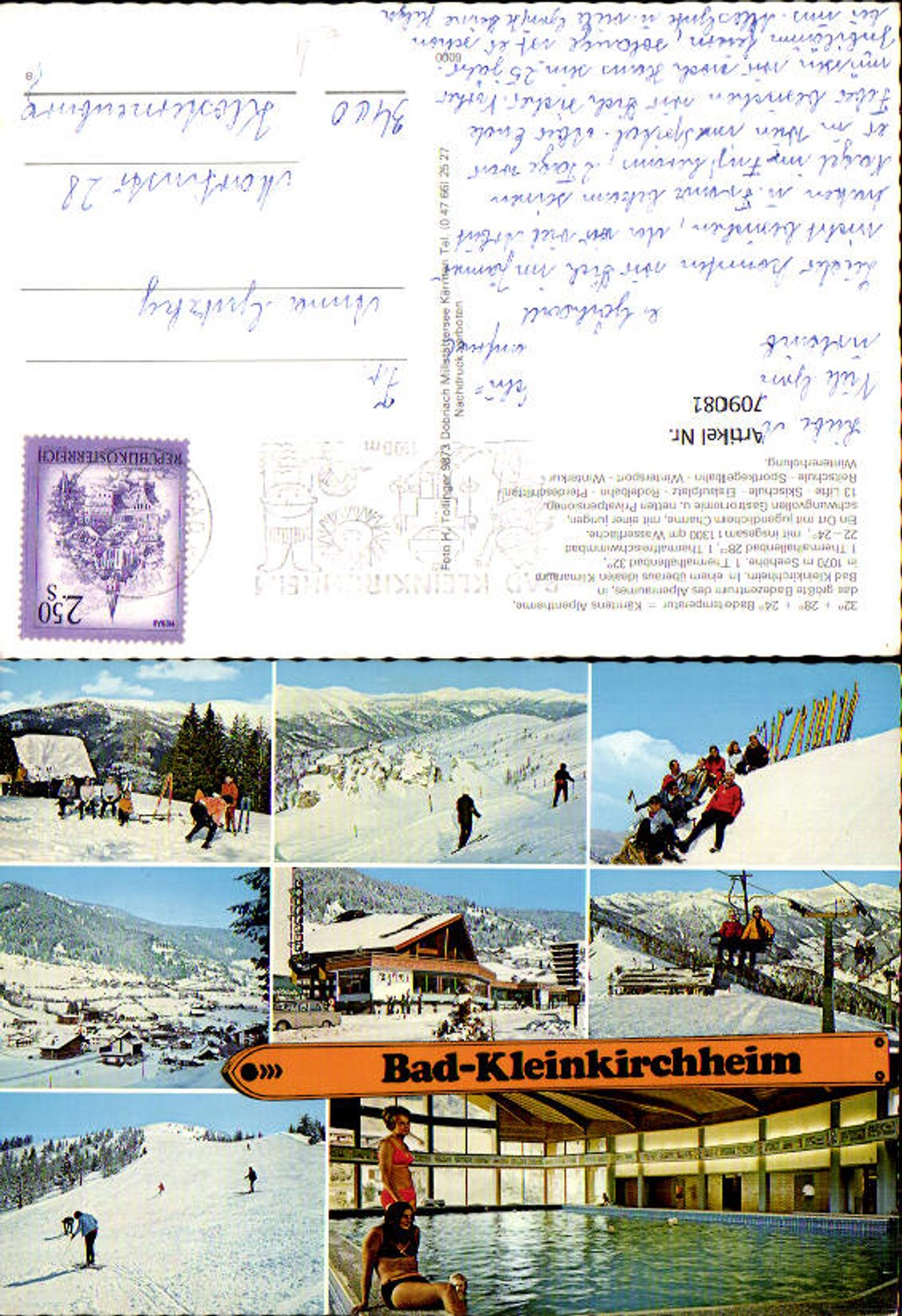 709081 Mehrbild AK Bad Kleinkirchheim Hallenbad Wintersport