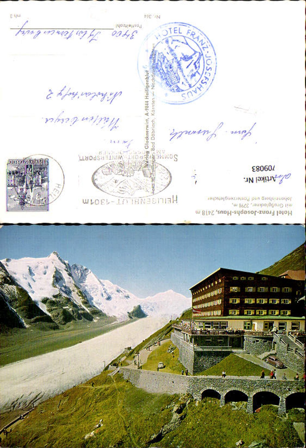 709083 Großglockner Hochalpenstraße Pasterze Heiligenblut Hotel Franz-Josephs-Haus VW Käfer