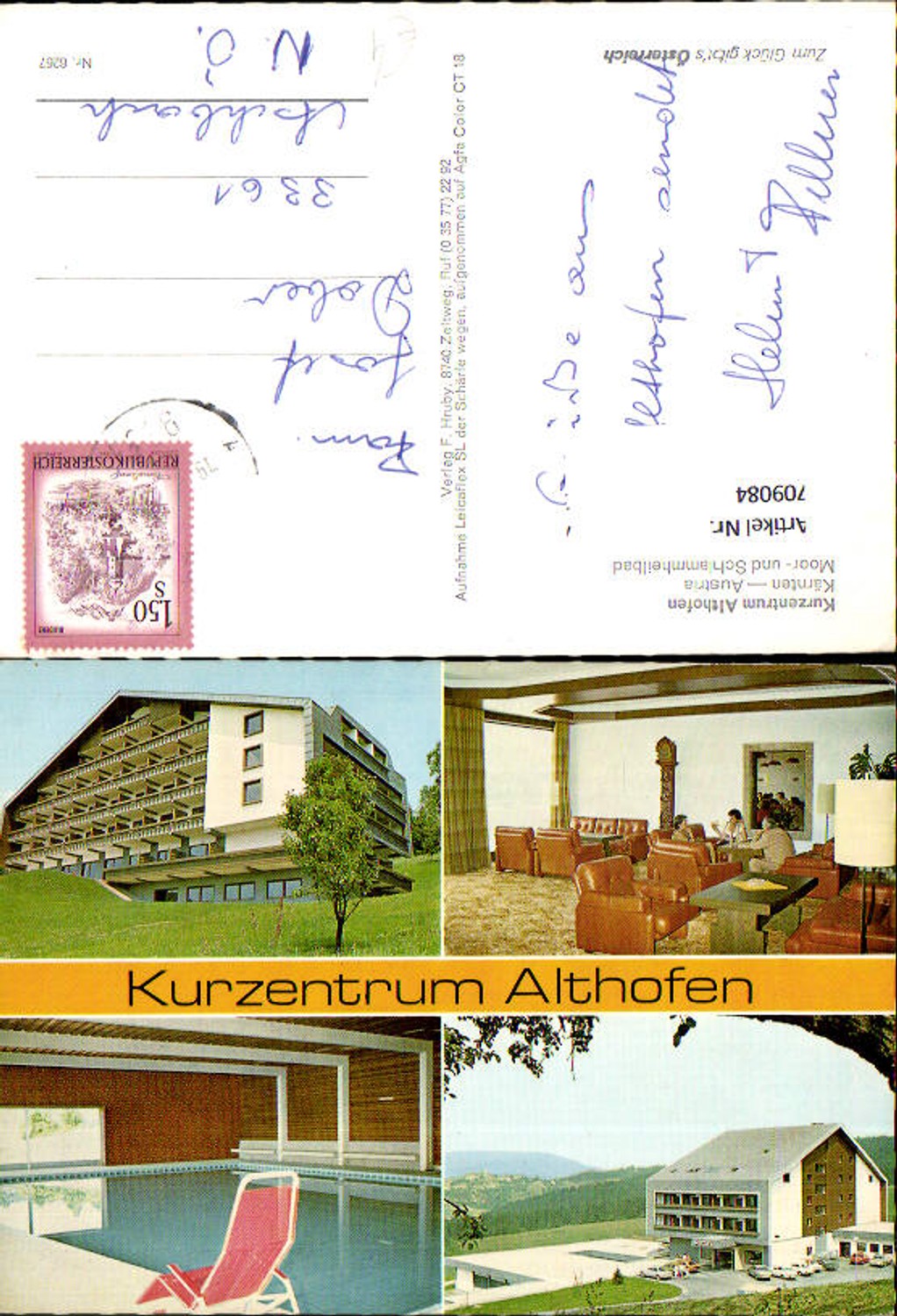 709084 Mehrbild AK Kurzentrum Althofen Hallenbad Außenansicht