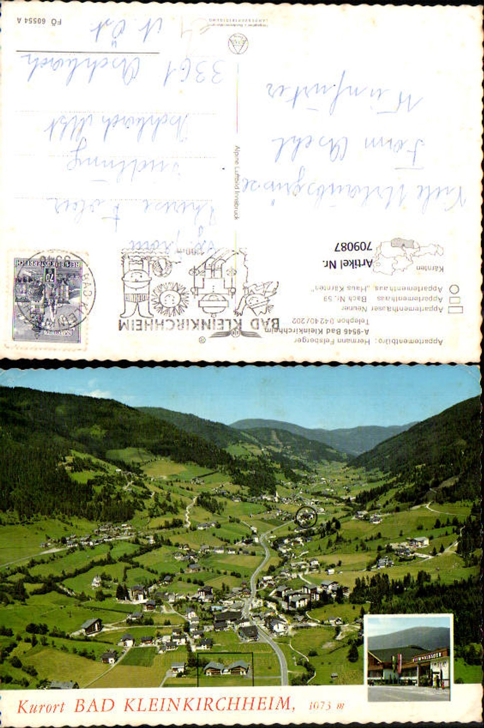 709087 Fliegeraufnahme Bad Kleinkirchheim pub Alpine Luftbild FÖ 60554 A