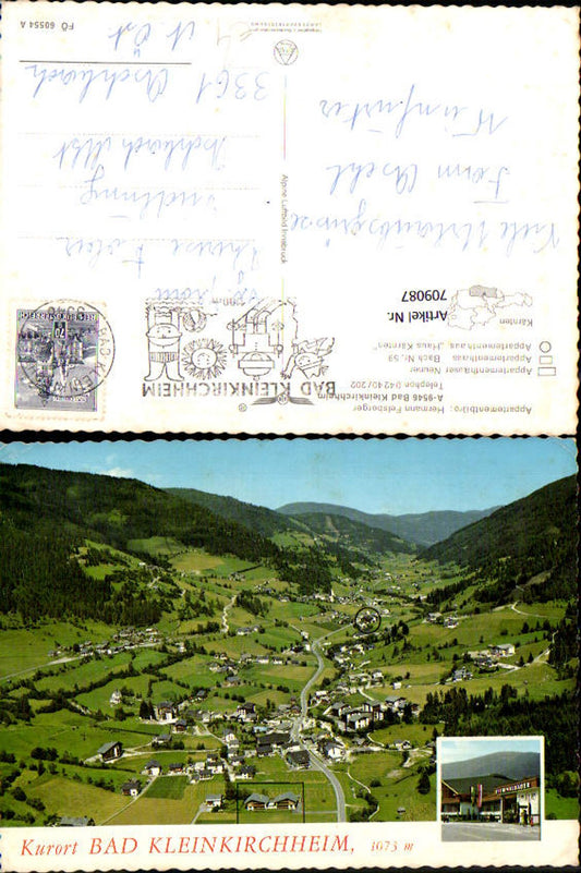 709087 Fliegeraufnahme Bad Kleinkirchheim pub Alpine Luftbild FÖ 60554 A