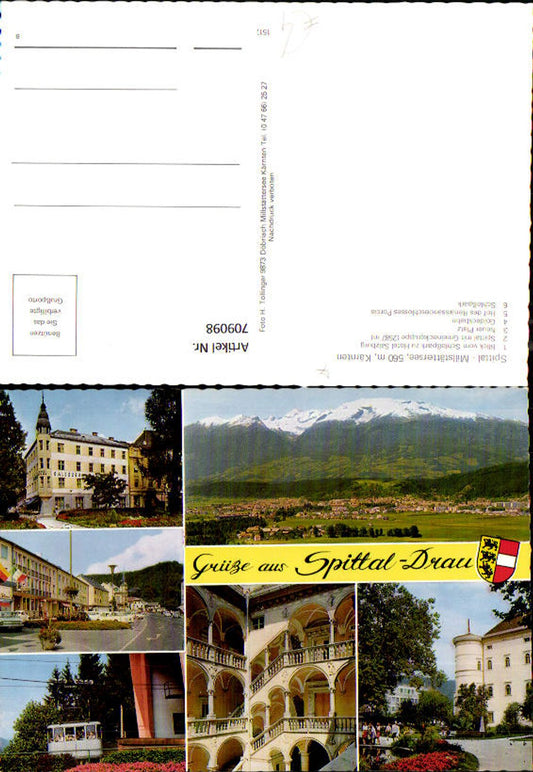 709098 Mehrbild AK Spittal Millstättersee Goldeckbahn Schlosspark Schloss Porcia