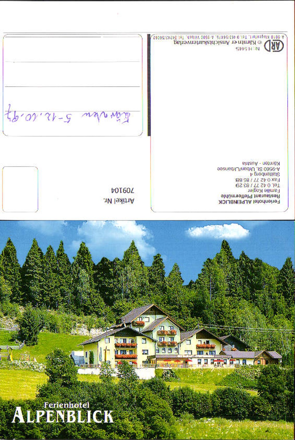 709104 St Urban am Urbansee Ferienhotel Alpenblick Pfeffermühle