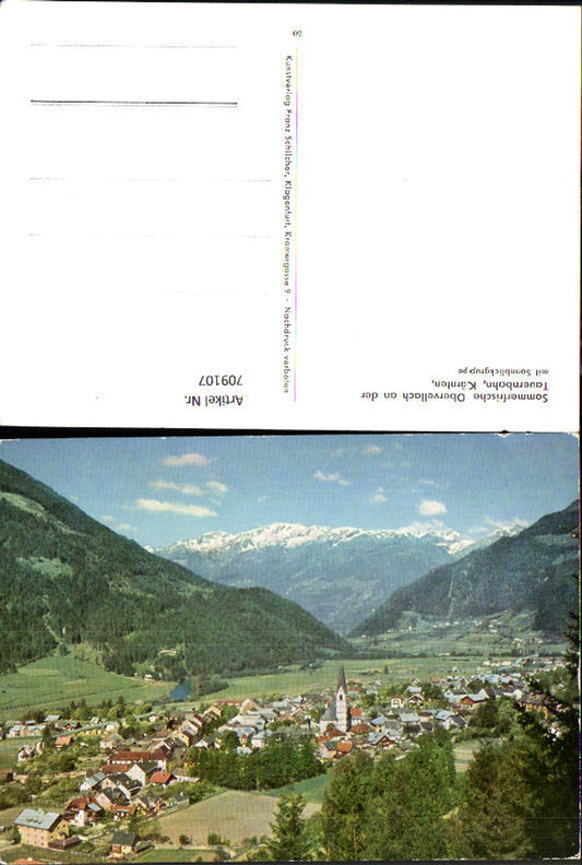 709107 Obervellach on the Tauern Railway with Sonnblick Group