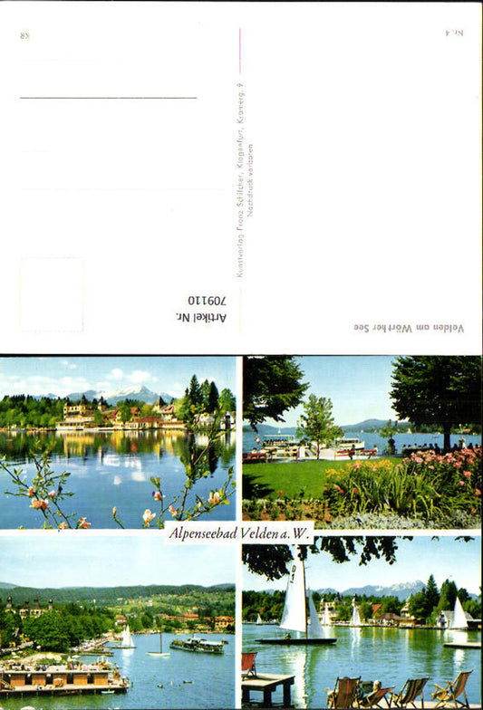 709110 Multi-image AK Velden am Wörthersee Sailboats Boat landing Ship