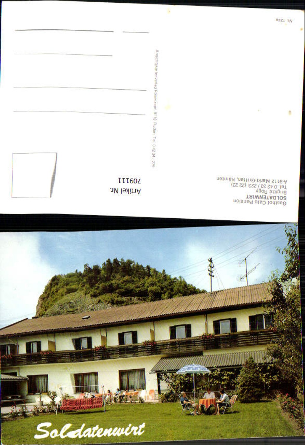 709111 Markt Griffen, Carinthia, Soldatenwirt (Soldier's Inn) view with garden