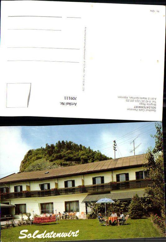709111 Markt Griffen, Carinthia, Soldatenwirt (Soldier's Inn) view with garden