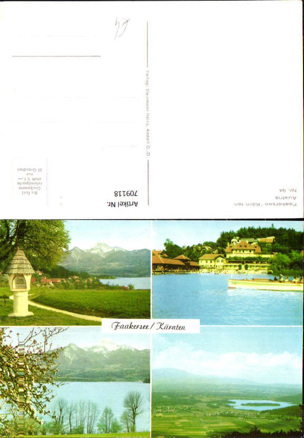 709118 Multi-image AK Faakersee Bildstock Boot Faak a. lake