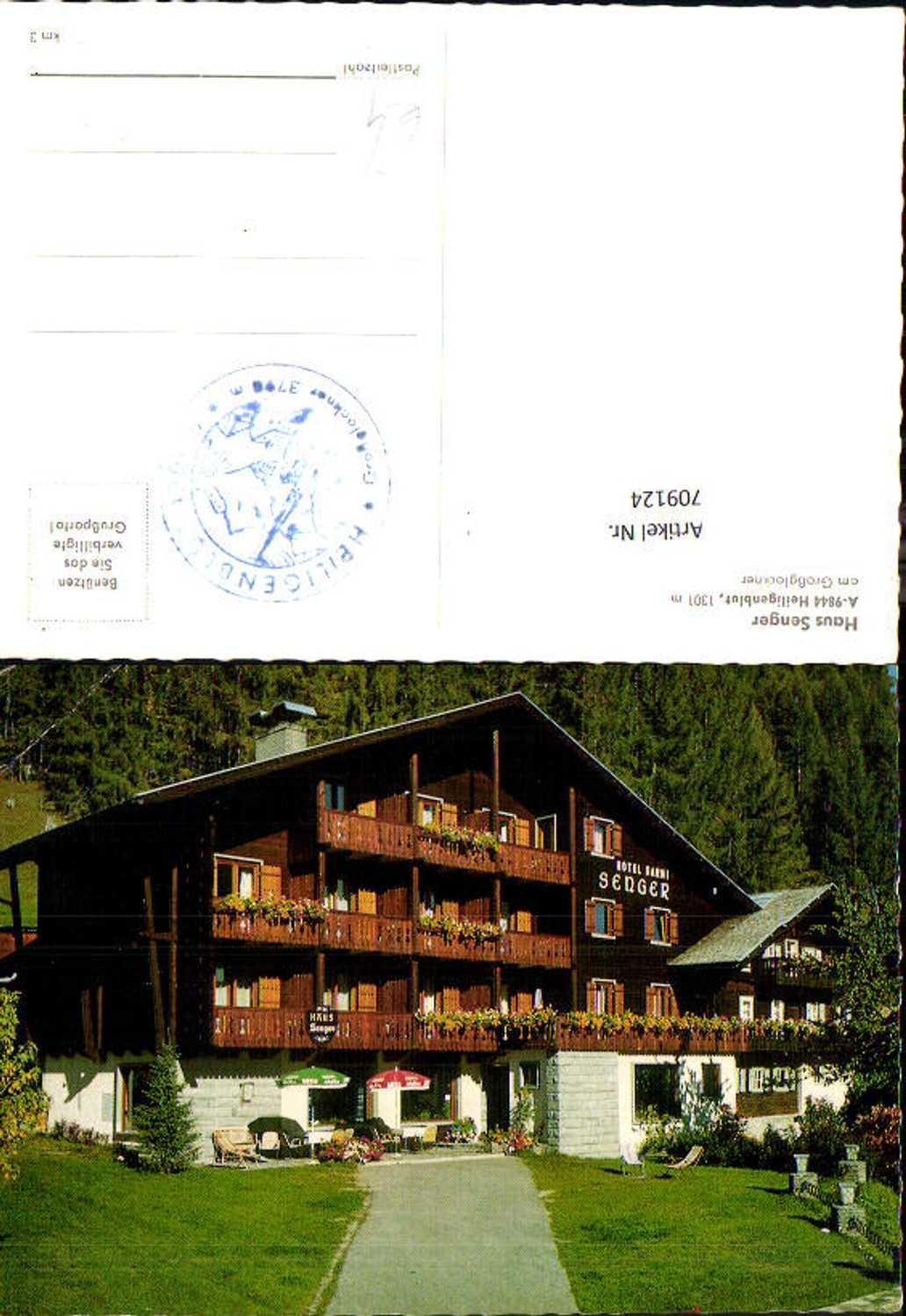709124 Heiligenblut Großglockner Haus Senger