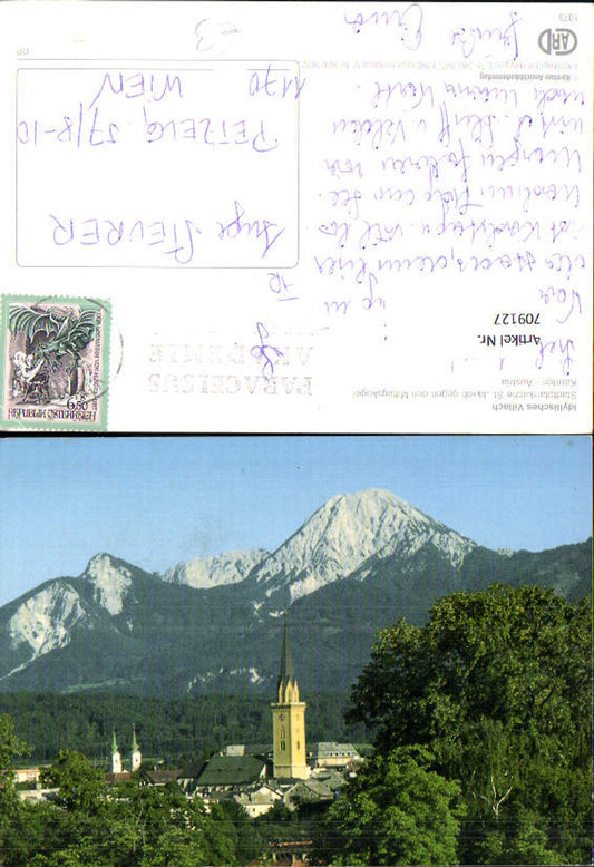 709127 Villach, Parish Church of St. James opposite the Mittagskogel