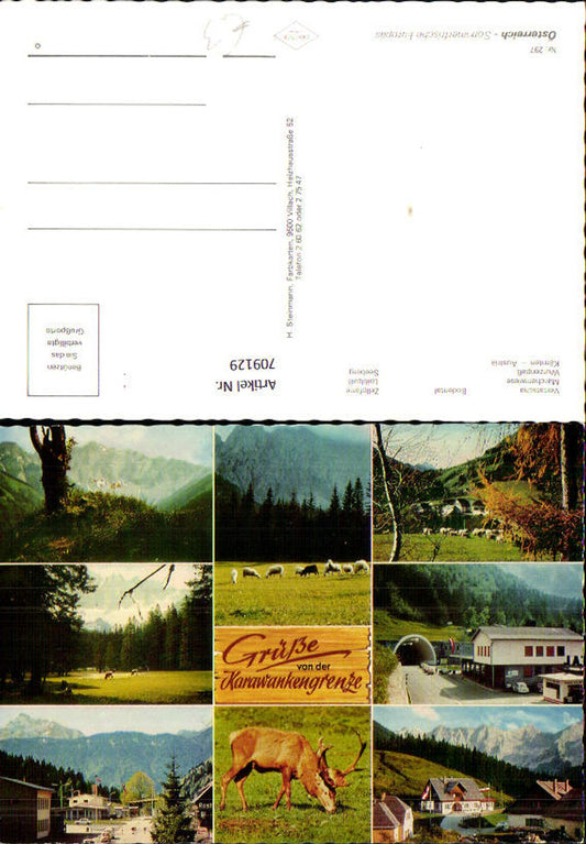 709129 Multi-image AK Vertatscha Wurzenpass Zellpfarre Loiblpass Seeberg Bodental