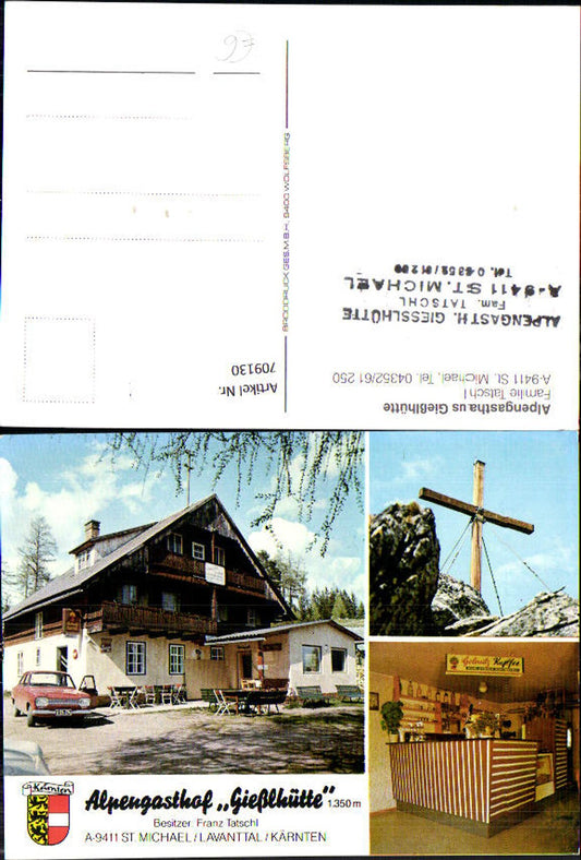 709130 Multi-image AK St. Michael Lavanttal Alpine Inn Gießlhütte Wolfsberg Summit Cross