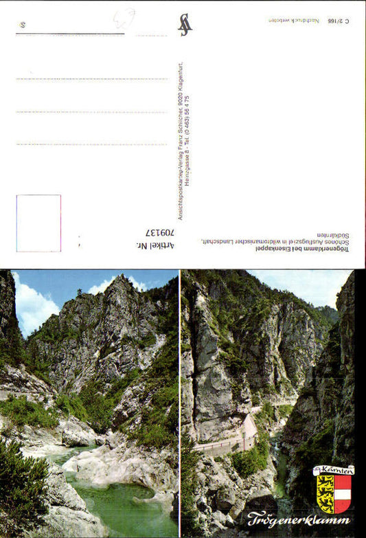709137 Multi-image AK Trögenerklamm near Eisenkappel