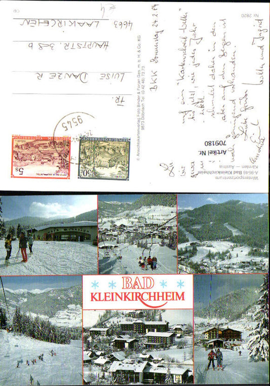 709180 Multi-image AK Bad Kleinkirchheim Winter sports Maibrunnbahn