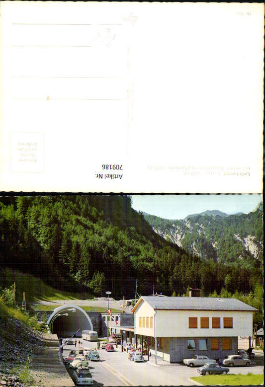 709186 Loibl Tunnel Border Customs Office VW Bus Beetle Coach Ferlach