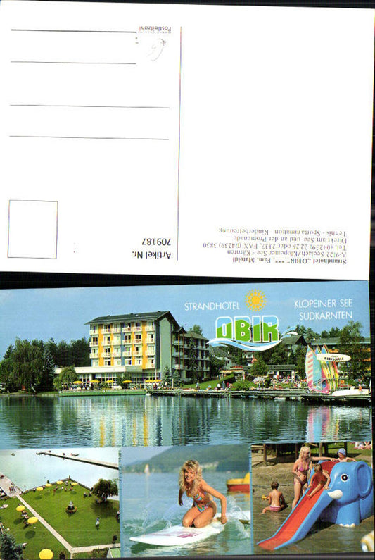 709187 Multi-image AK Seelach a. Klopeinersee Strandhotel Obir Strandbad