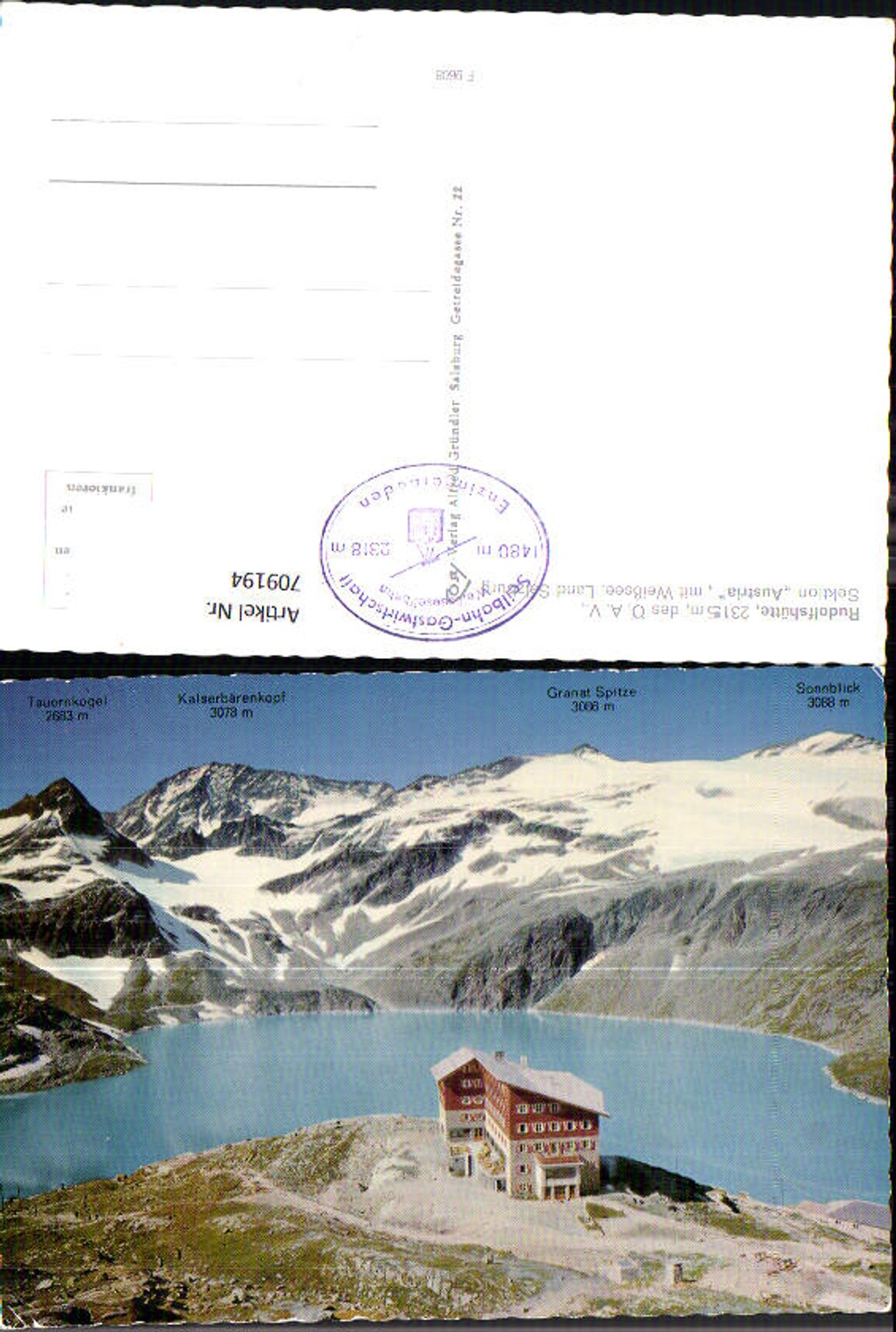 709194 Rudolfshütte Weißsee Enzingerboden Uttendorf