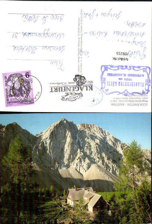 709215 Klagenfurter Hütte geg. Klagenfurter Spitze u. Hochstuhl Klagenfurt