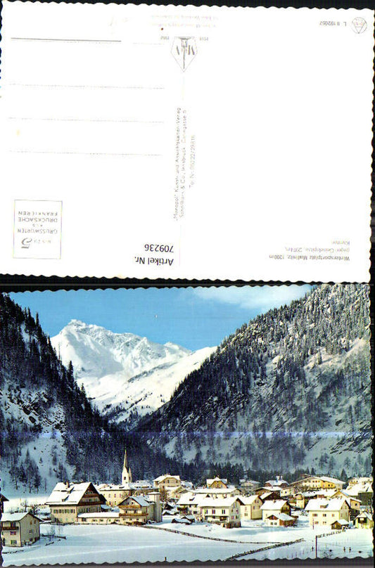 709236 Mallnitz, winter view towards Geiselspitze