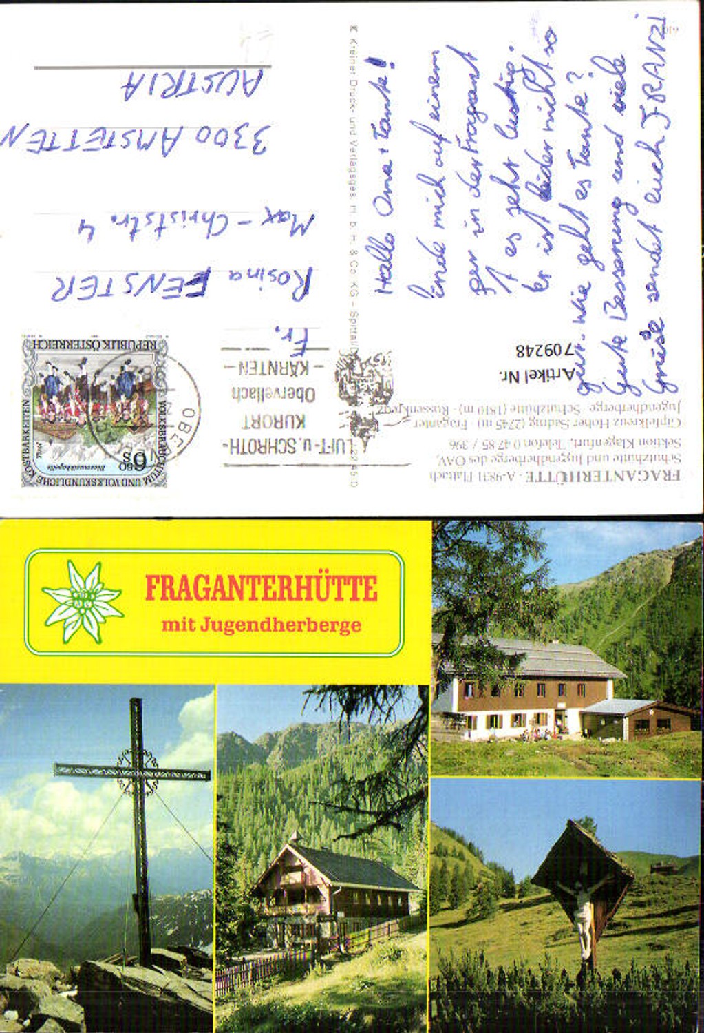 709248 Multi-image AK Fraganterhütte Flattach summit cross Hoher Sadnig youth hostel shelter