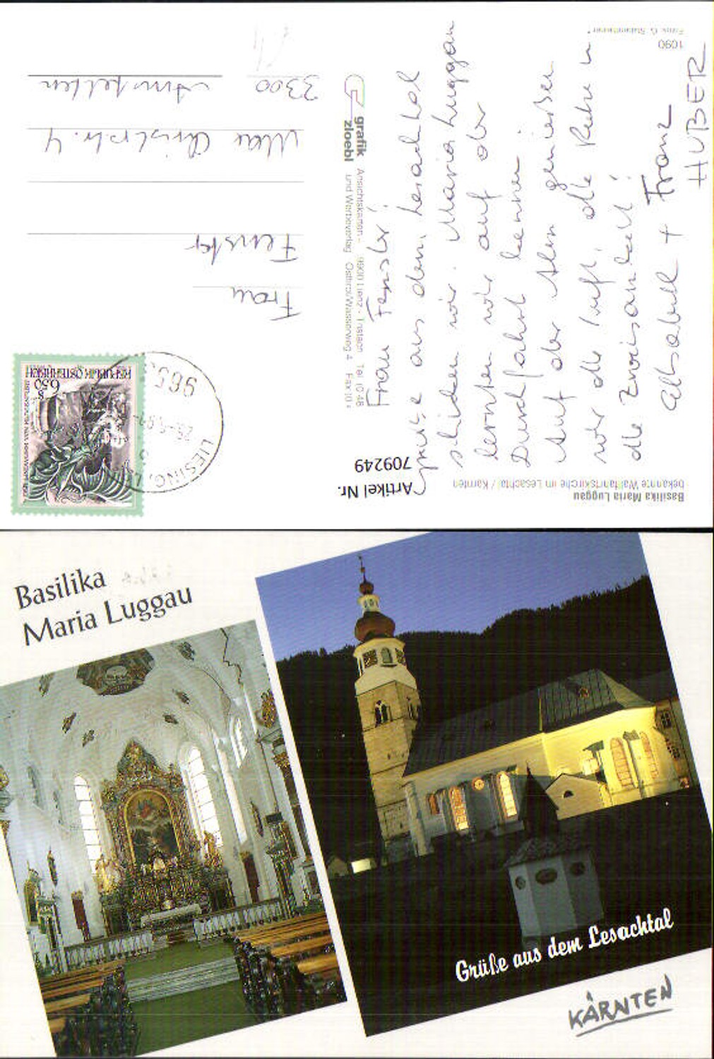 709249 Mehrbild AK Basilika Maria Luggau Gemeinde Lesachtal