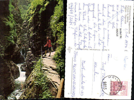 709259 Raggaschlucht Flattach im Mölltal Wasserfall