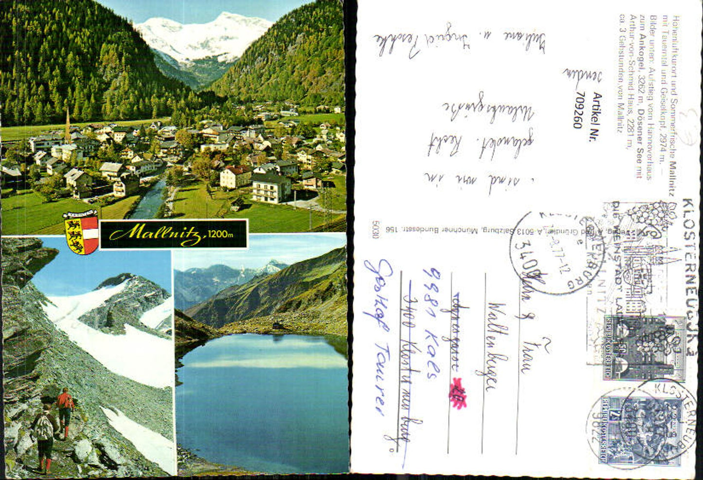 709260 Mehrbild AK Mallnitz Anstieg zum Ankogel Dösener See