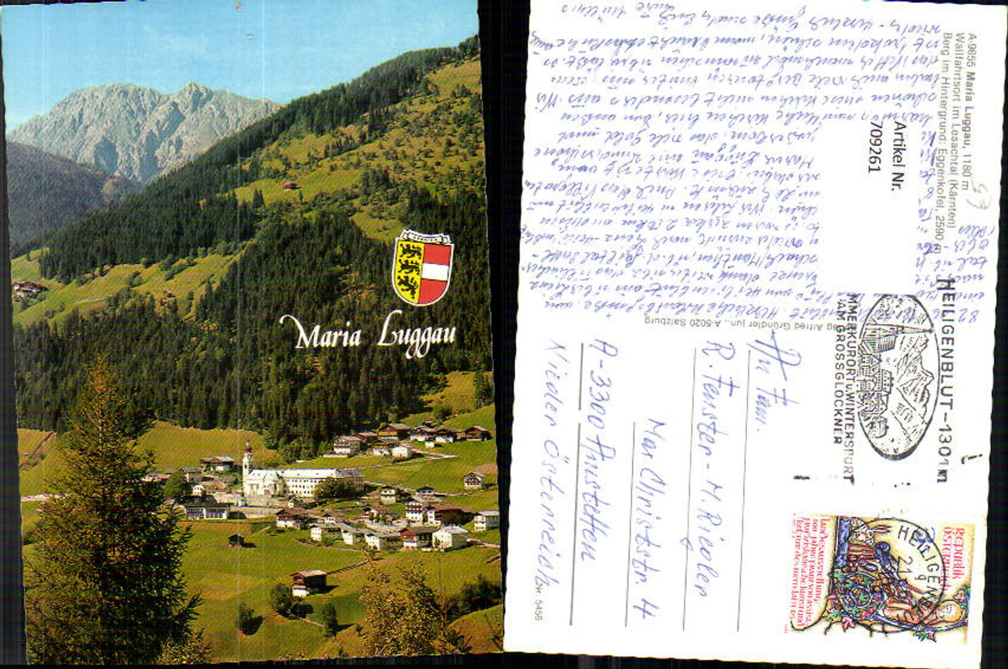 709261 Maria Luggau Gemeinde Lesachtal mit Eggenkofel