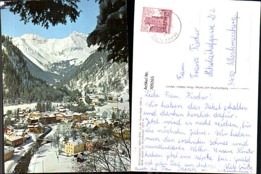 709265 Mallnitz a. d. Tauernbahn Blick geg. Geiselspitze Winteransicht