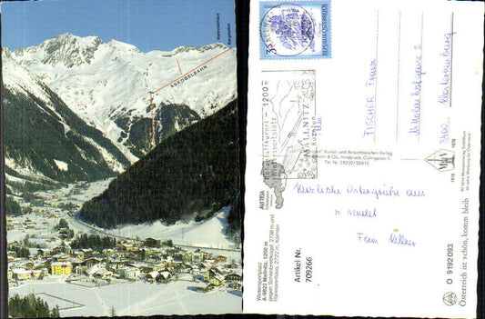 709266 Mallnitz geg. Scheinbrettkogel Hannoverhaus Winteransicht