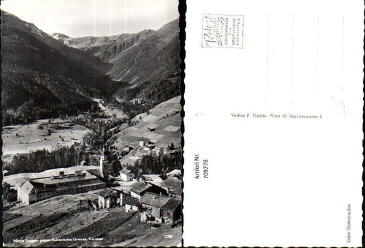 709278 Photo AK Municipality of Lesachtal Pilgrimage Church Maria Luggau opposite the Italian border