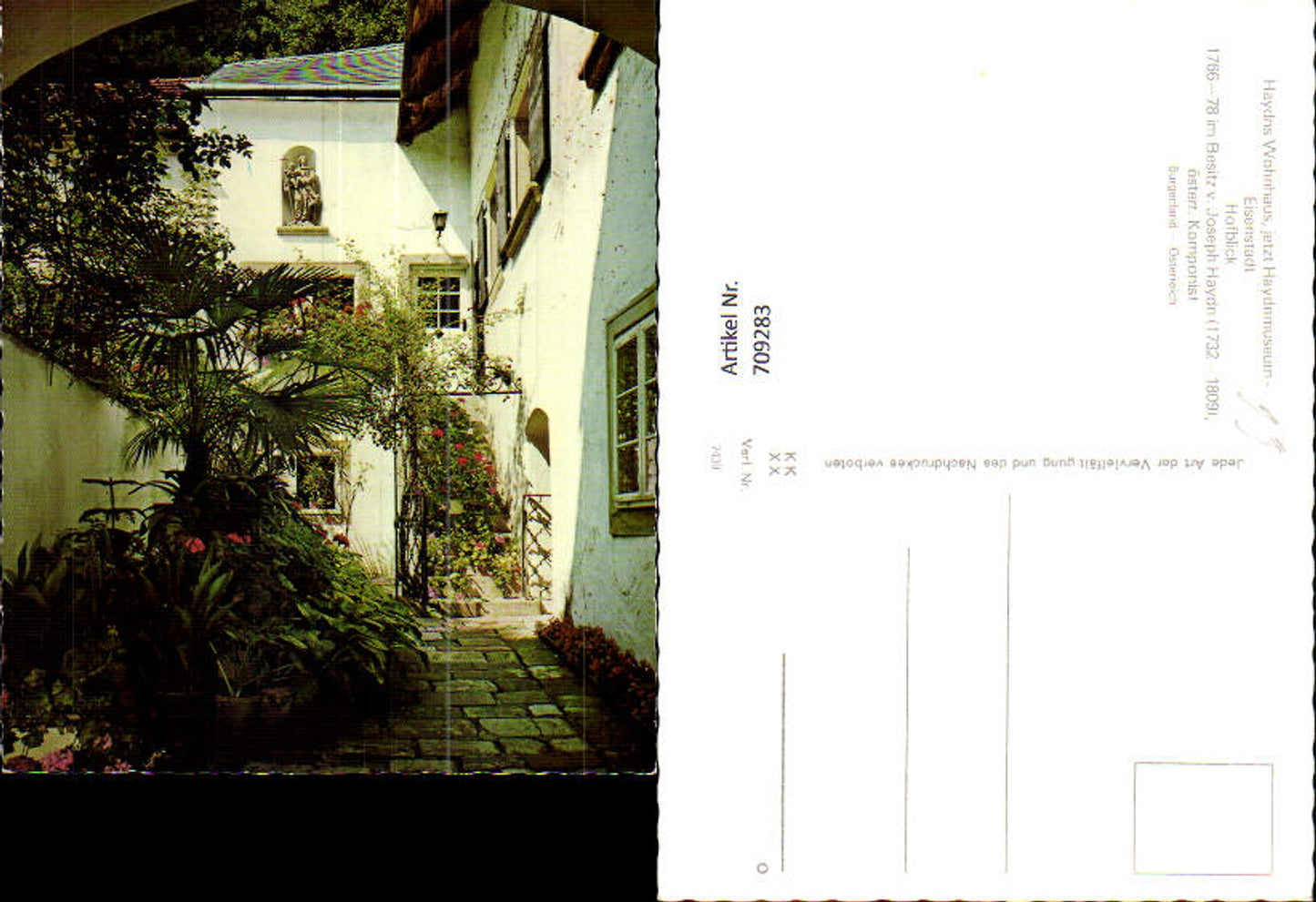 709283 Eisenstadt Komponist Haydns Wohnhaus Haydmuseum Hochblick