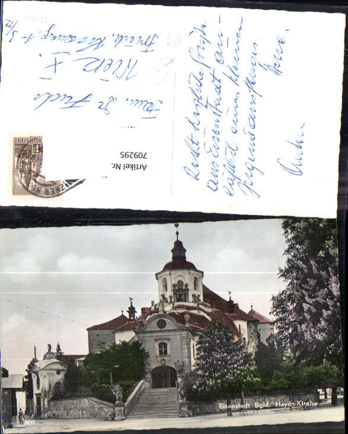 709295 Foto AK Eisenstadt Haydn-Kirche