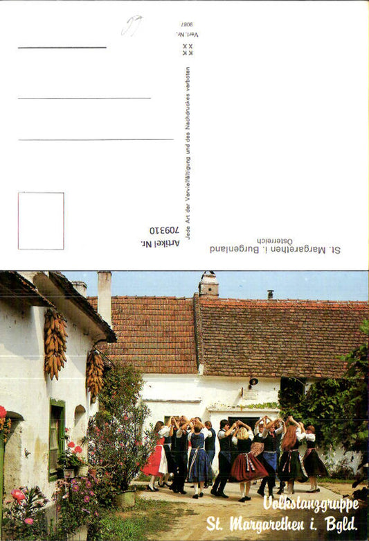 709310 St Margarethen i. Burgenland Volkstanzgruppe Tracht Tanzen