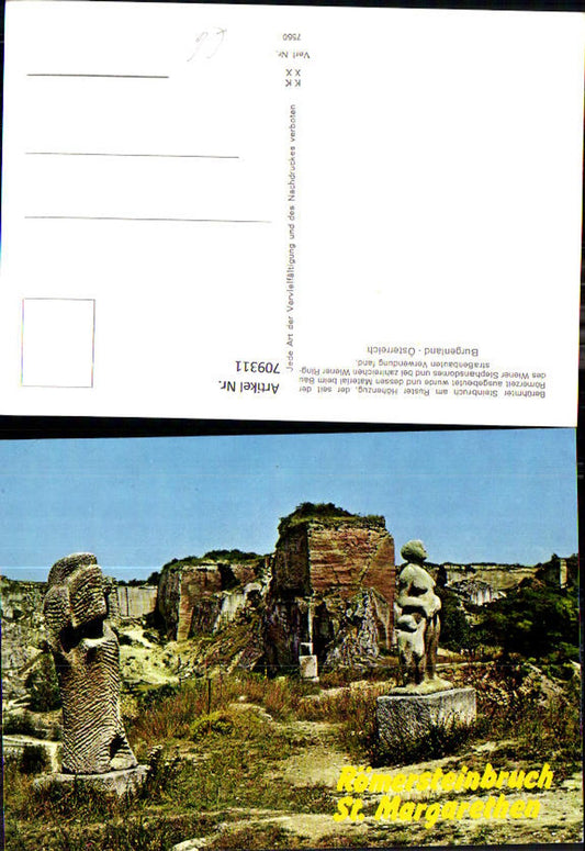 709311 Römersteinbruch St Margarethen Ausgrabungen Steinbruch