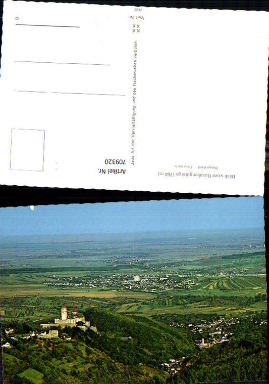 709320 Blick v. Rosaliengebirge v. Forchtenstein Burg Forchtenstein